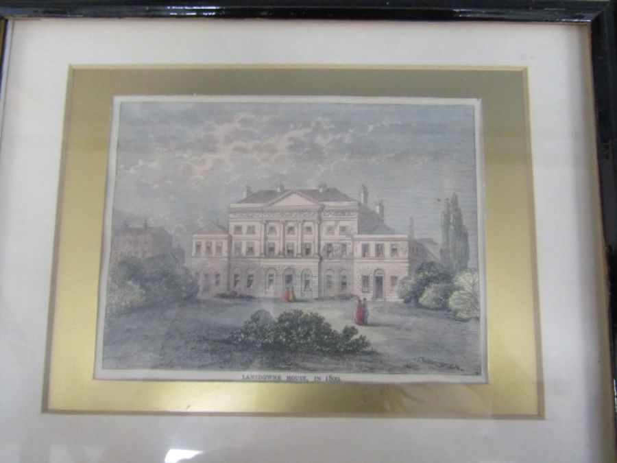 Lansdown House engraving 27x21cm