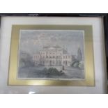 Lansdown House engraving 27x21cm