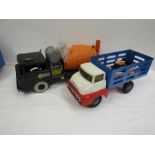 Powerhouse cement mixer lorry and a pig lorry with pigs both approx 19"long