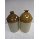 2 stoneware flagons one marked S.R.D