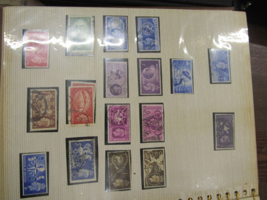 A stamp album containing G.B 1929,1924, 1926, 1/2d-1-1980 mint used. Many gaps - Image 5 of 36