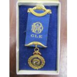 9ct gold Masonic medal Prince George Lodge no 1481 11gms gross weight