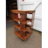 Trubner & Co of London oak Revolving bookcase (top has started to come apart )