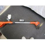 Black & Decker battery strimmer no charger plug