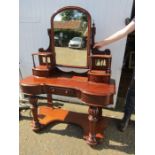 Mahogany dressing table- mirror fixing needs attention