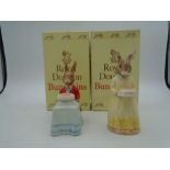 2 Royal Doulton Bunnykins figurines comprising of Happy Birthday DB21 and 60th Anniversary DB137,