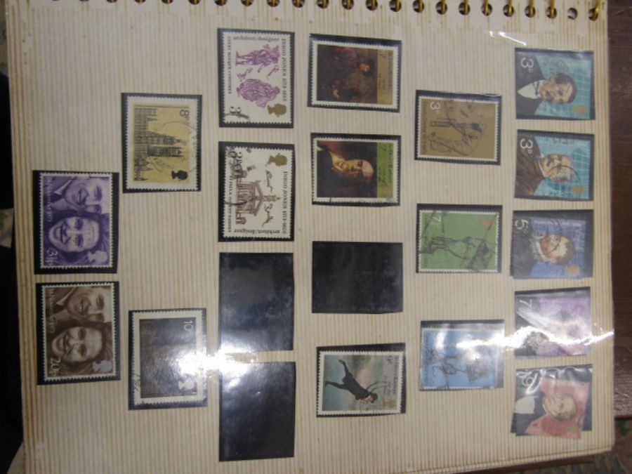 A stamp album containing G.B 1929,1924, 1926, 1/2d-1-1980 mint used. Many gaps - Image 22 of 36