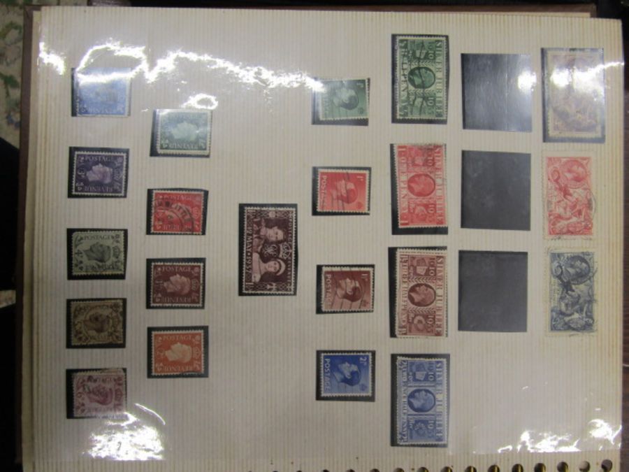 A stamp album containing G.B 1929,1924, 1926, 1/2d-1-1980 mint used. Many gaps - Image 3 of 36