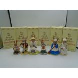 6 Royal Doulton Bunnykins figurines comprising of Ice Cream DB82, Master Potter Exclusively for