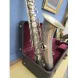 Tenor saxaphone Cavalier Herald post 1931- serial no 1153489T- batch 04/09/32L in case with