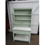 Painted vintage pine dresser with 2 drawers