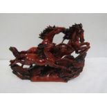 A resin horse figurine 42x31cm