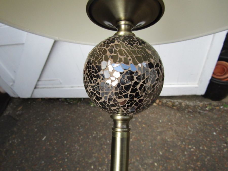 Floor lamp with shade - Image 2 of 2