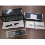 Parker fountain pen 14k nib in box along with other boxed pens