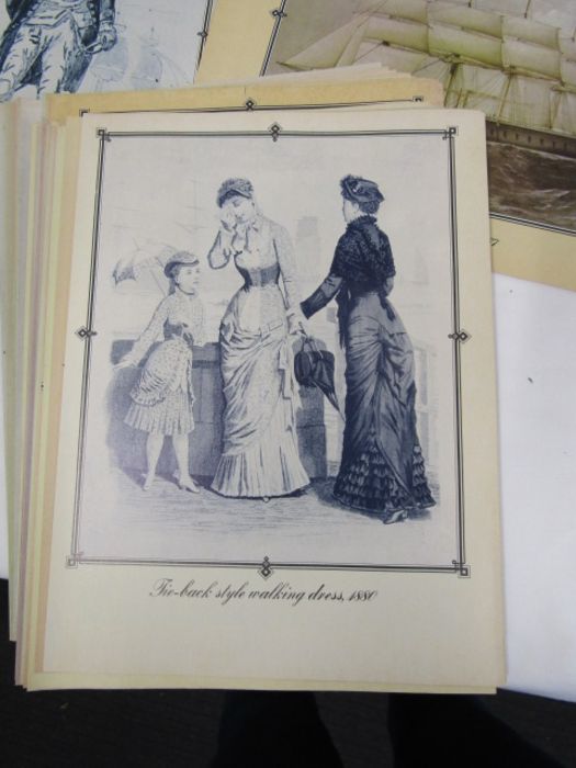 A collection of prints of Military Uniforms, Women's costumes and the Army and Navy around 100 - Image 6 of 12