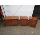 Silentnight Cabinets pair of bedside drawers and 2 short over 1 long chest of drawers
