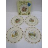 5 Royal Doulton Bunnykins picture plates
