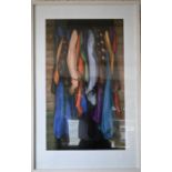 after Colin Smith (British, born 1953) print of wardrobe framed and glazed 40" x 25.5"