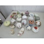 Collection of ceramic Pot Pourri pots