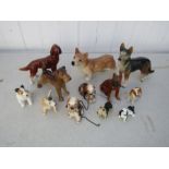 Collection of small dog figurines