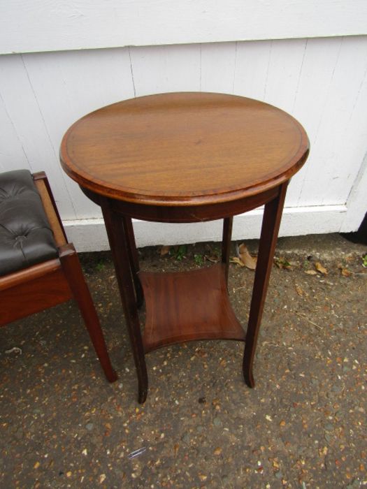 Side table and piano stool - Image 3 of 3