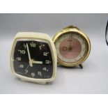 Schats piano tic alarm clock and one other