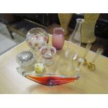 Mixed glass including paper weights