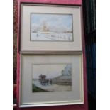 2 Framed signed paintings including Morston Norfolk