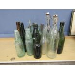 Collectable local interest glass bottles including Norwich