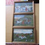 3 Hunting prints 24cm x 37cm approx