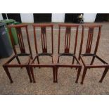 4 vintage carved chair frames