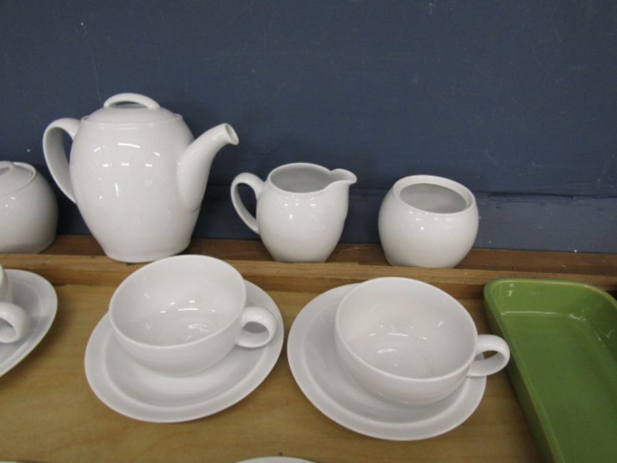 White Denby tea set and dishes - Image 4 of 6
