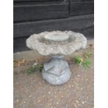 Concrete water fountain