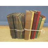 6 Volumes of The Family Economist from the 1840's and 1850's and 7 other vintage books on law