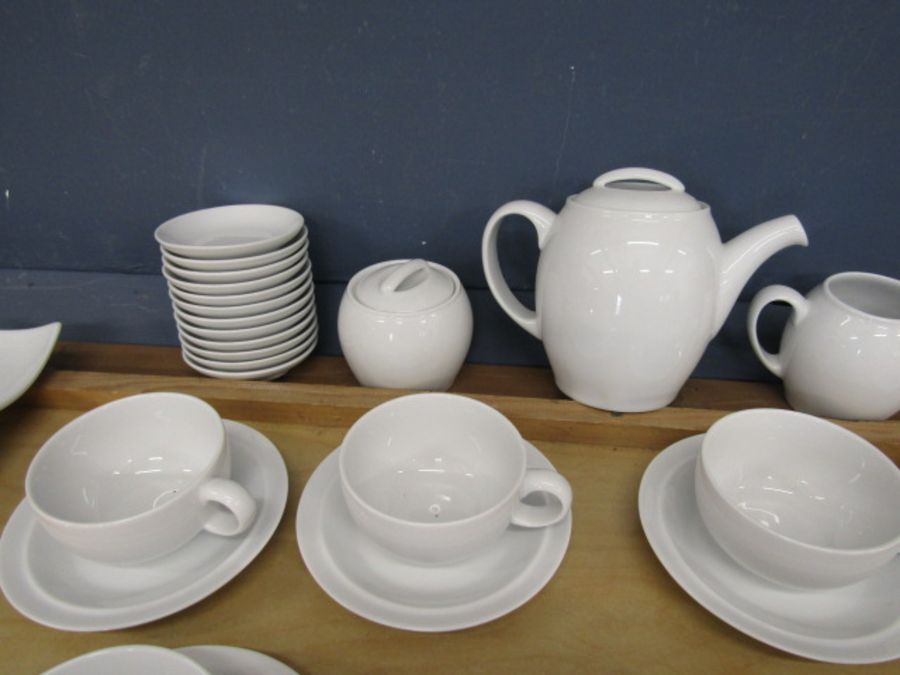 White Denby tea set and dishes - Image 3 of 6