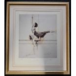 After Charles Willmott (British), a pair of framed limited edition prints titled Yoshido & O'Hare