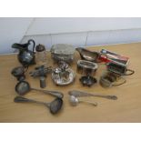 Mixed silver plated items and collectables