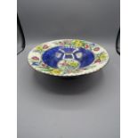 A Maling pedastal dish with floral detail