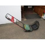 Qualcast electric lawnraker from a house clearance