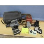 Vintage cameras and Philips video camera