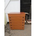 Mid century chest of drawers with vanity top
