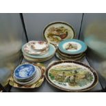 Assorted decorative plates/wall plates to incl Royal Albert, Myott, Wedgwood, Falconware etc