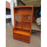 Nathan display cabinet with 2 door cupboard to base