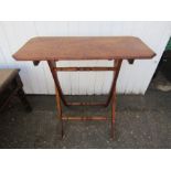 A vintage tutoring folding table