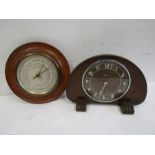 A retro metamec clock and barometer