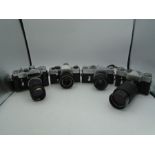 4x SLR Cameras