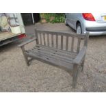 Wooden garden bench