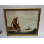 A Grimshaw picture of Lowestoft trawler 'Francis Roberts' 67x56cm