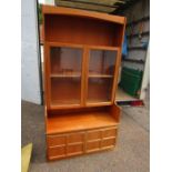 Nathan display cabinet with 2 door cupboard to base