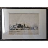 MARTIN HARDIE (1875-1942) drypoint etching, framed signed lower right margin dated June 1924 41cm